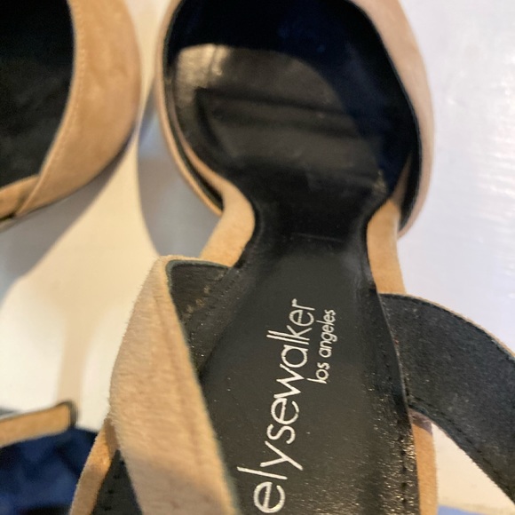 Elyse Walker Los Angeles. Style “Lady”. Sling Back Pumps Size 37 (6.5 US) Tan - Picture 7 of 12